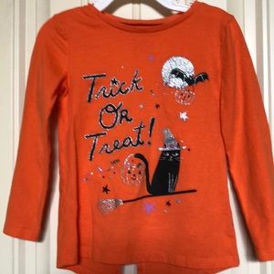 Little girl Halloween long sleeve tshirt